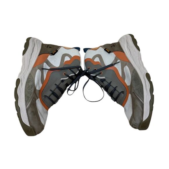 Teva Shoes Men 11 Gray Geotrecca Gorpcore Waterproof Hiking Trail Outdoor Mid - Picture 4 of 10